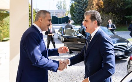 نێچیرڤان بارزانی و هاکان فیدان دۆخی ناوچه‌كه‌یان تاوتوێكرد