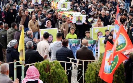 لە رۆژاڤای کوردستان تەرمی چوار شەهیدی هەسەدە بەخاک سپێردران
