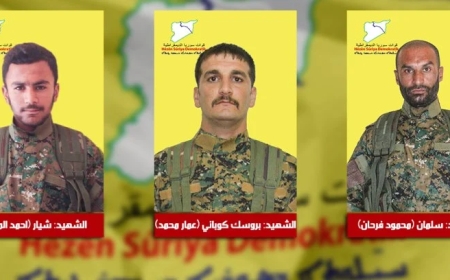 HSD’ê nasnameya 3 şehîdên xwe eşkere kir