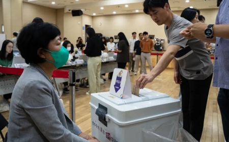 Hilbijartinên awarte li Koreya Başûr birêve diçe