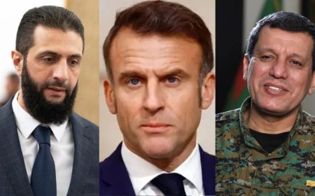 Macron: Divê El-Şeri dan û standinê bi QSD`ê re pêş bixe