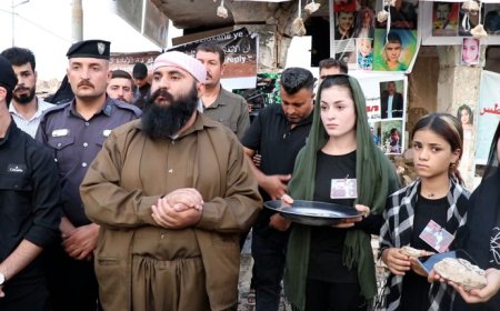 Şêniyên Şengalê şehîdên sûka kevin bi bîr anîn