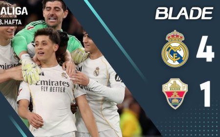 Real Madrîd Elche 4-1 têk bir