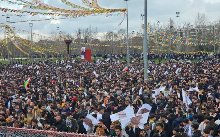 Newroza Amedê tevî baranê jî bi awayeke girseyî tê pîrozkirin