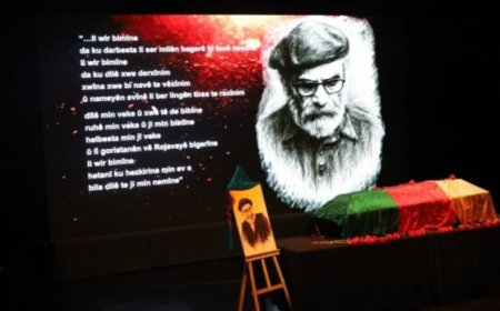 Cenazeyê Ehmed Huseynî ber bi Rojava ve hate şandin
